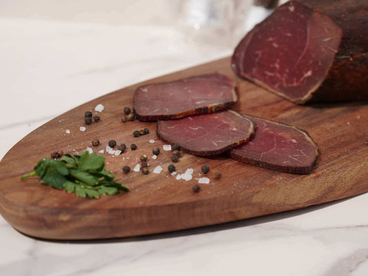Krajiška Pastrma traditionelles bosnisches geräuchertes Rindfleisch