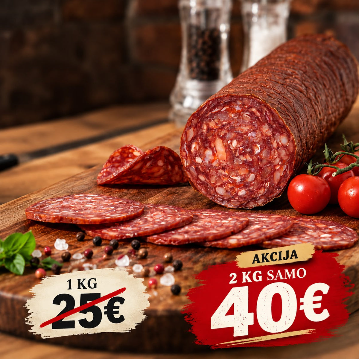 2 x Bosanski Juneći Kulen (Pikant)