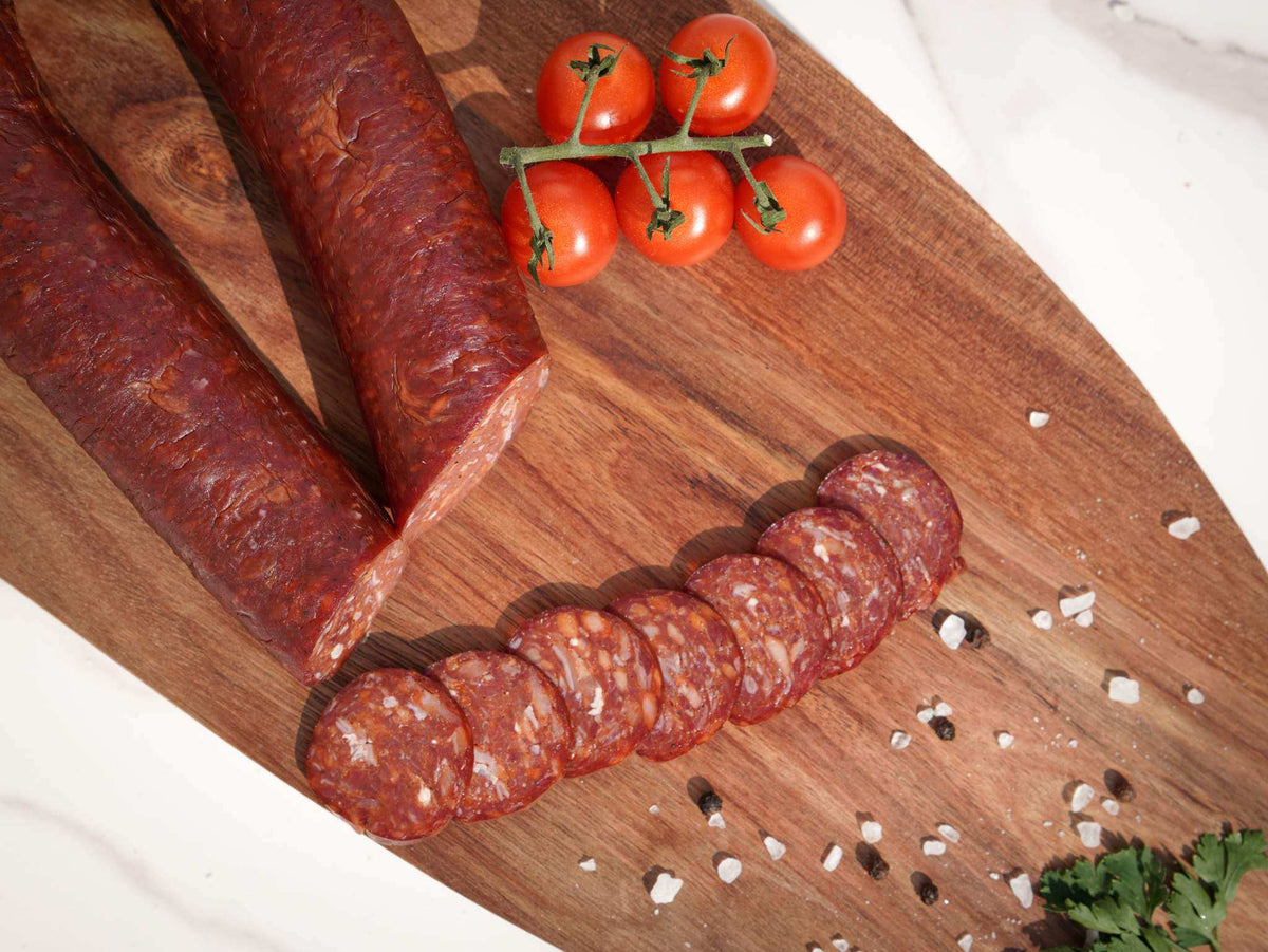 bosanski ljuti sudžuk scharfe bovine rohe wurst traditionell