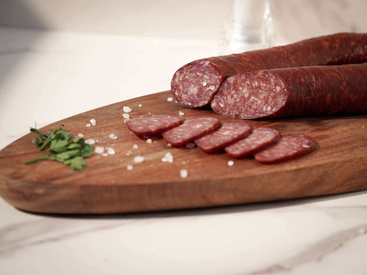 Bosanski Sudžuk rohwurst aus rindfleisch traditionell